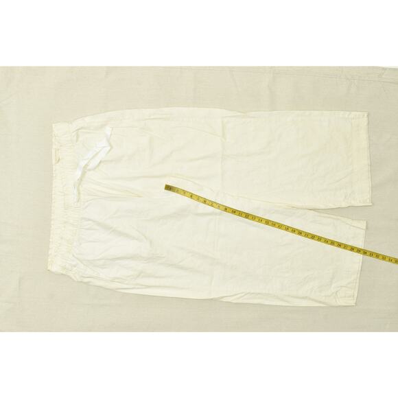 NWT Lane Bryant Women's Plus Size 22 Yellow Linen Blend Wide Leg Pants - Picture 3 of 8